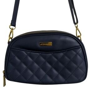JOY & IMAN Navy Quilted Crossbody Bag